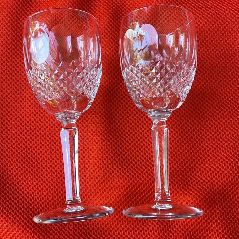 Set of 2 Waterford Crystal glasses Colleen pattern